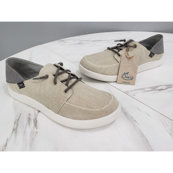 NEW NO BOX -SIZE 11 -  Chaco Men's Chillos Sneaker Shoes Tan Beige Taupe Slip On - Picture 1 of 7